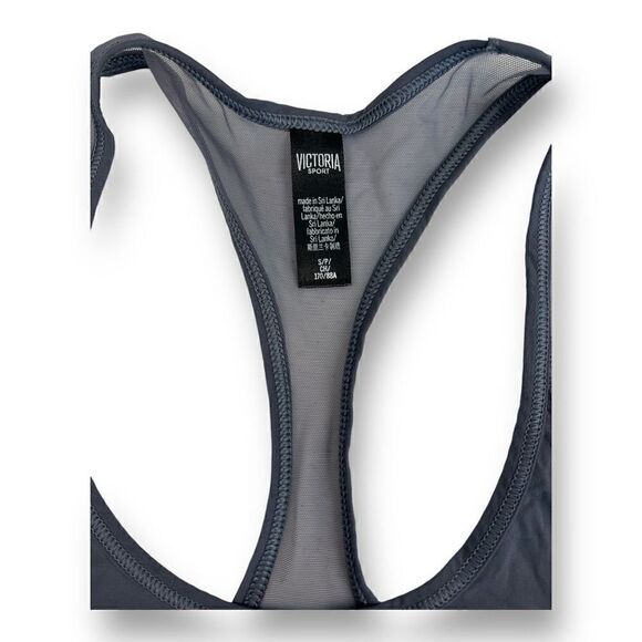 Victorias Secret Sport Gray Razorback Tank Top Size Small - Picture 5 of 5